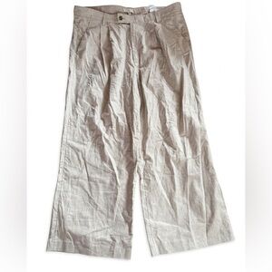 NWT Banana Republic Linen Blend Pants Size 20 Natural